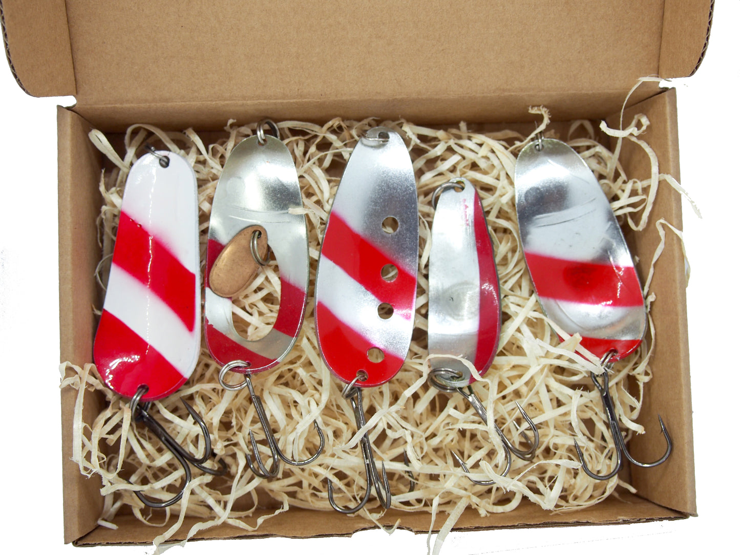 A set of classic pike fishing lures