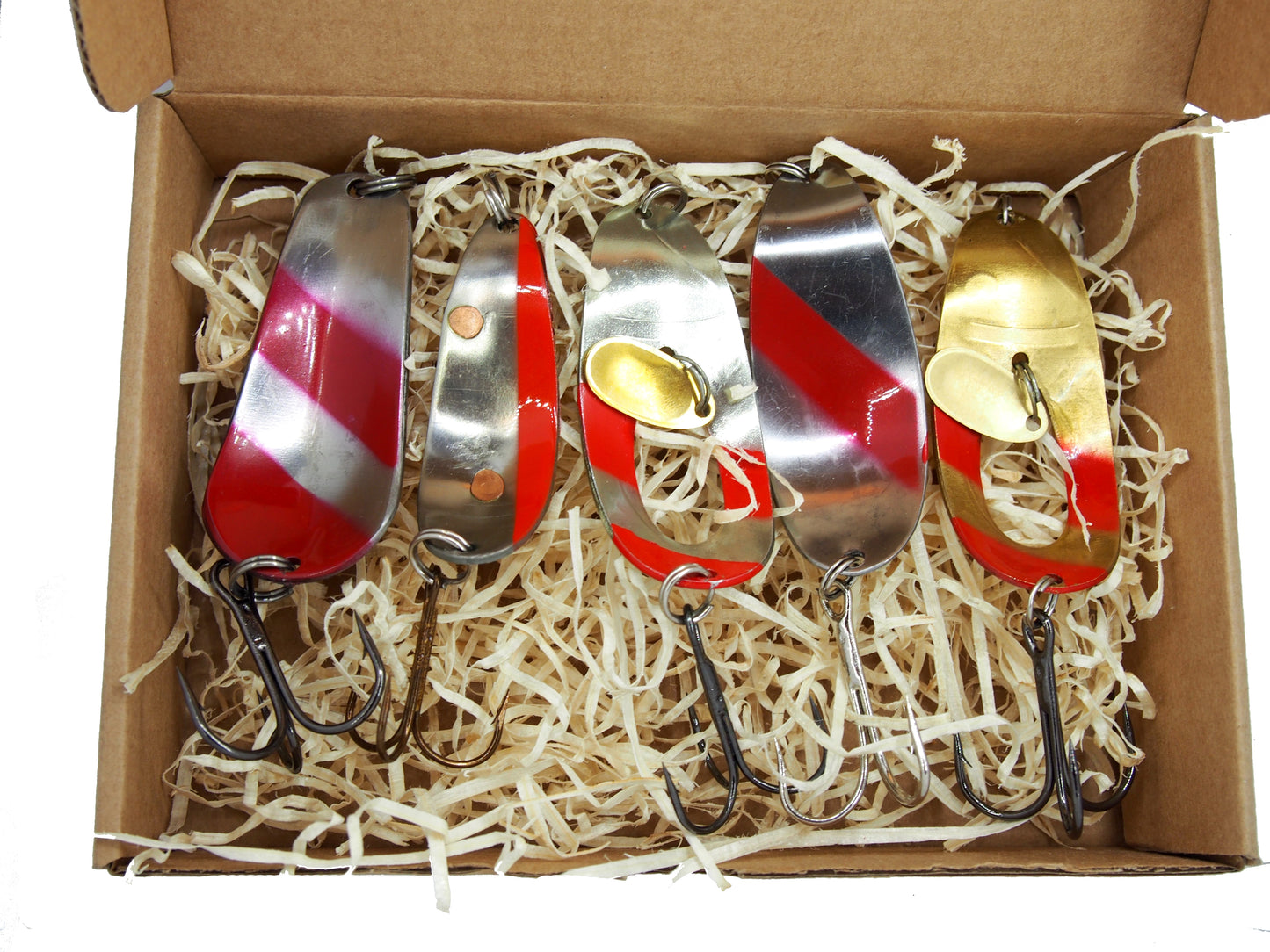 Classic Handmade Brass Fishing Lures, lure with a spinner, custom made lures for salmon fishing, bass tackle , handmade copper lure