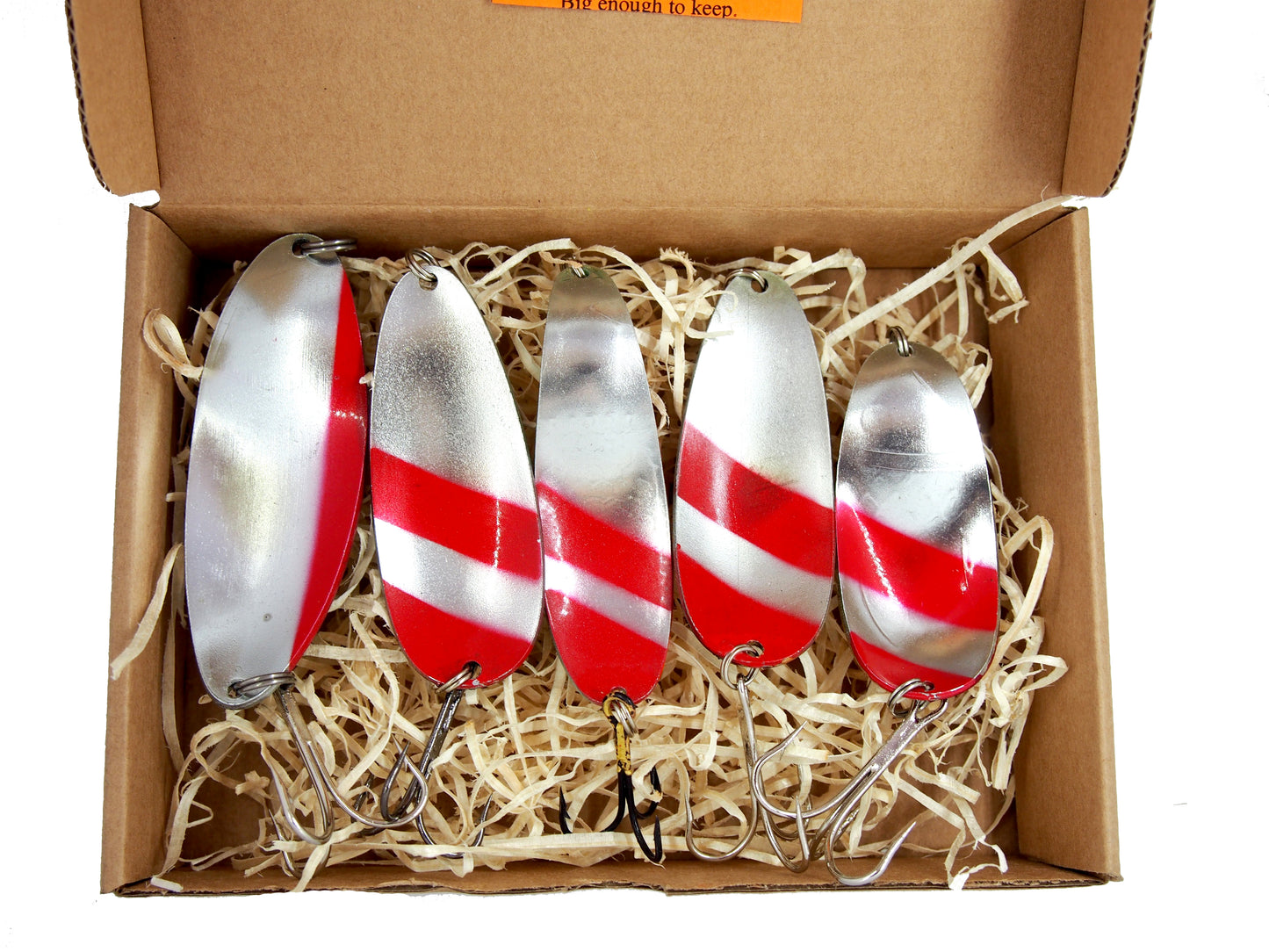 fishing spoon set 5pcs fishing spoons, pike spoon, hand-painted salmon lure with treble hook,High-Quality Fishing Spoons