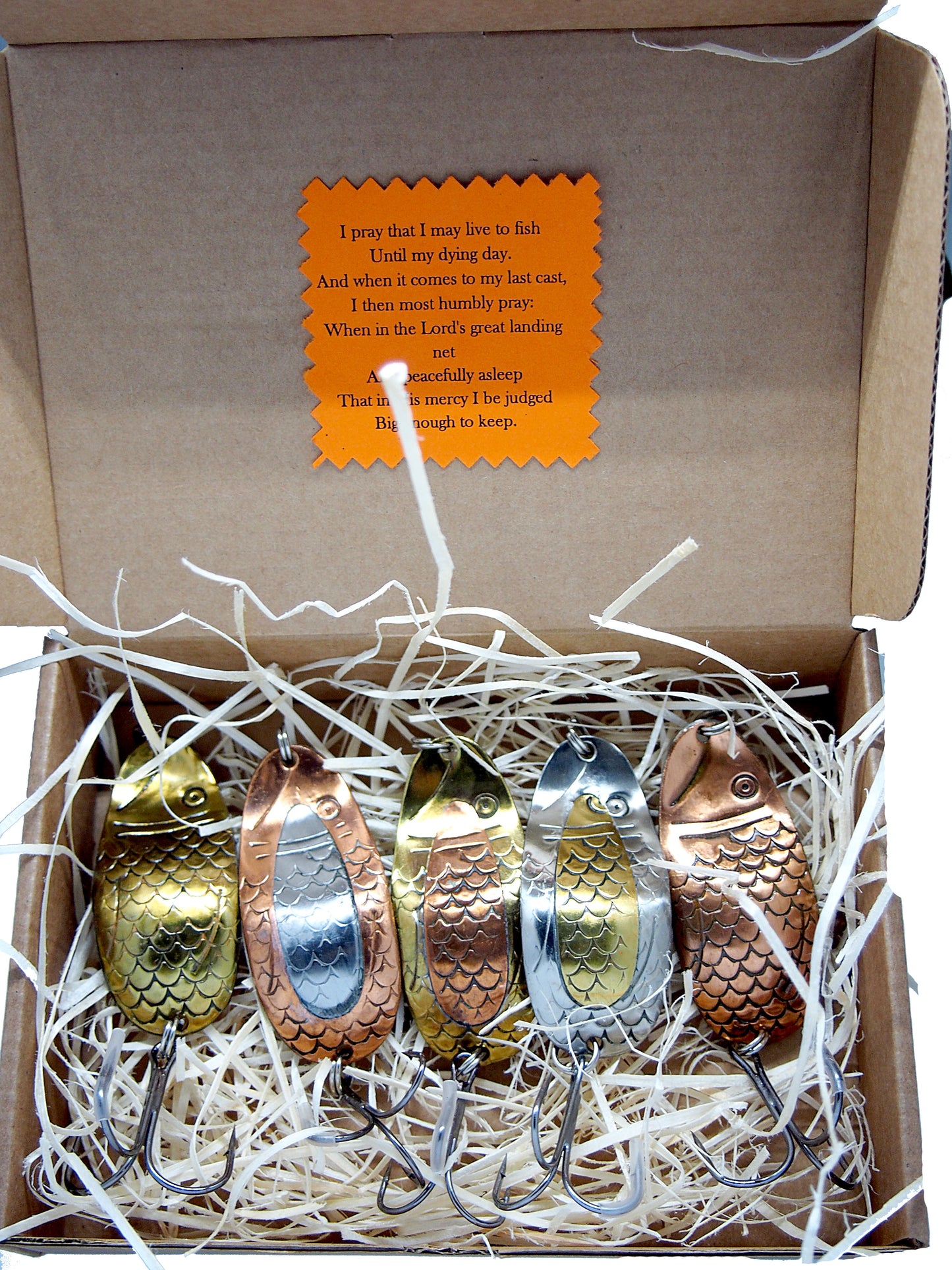 handmade copper fishing spoons, set of Dubysa fishing lures, salmon tackle, pike spinnner