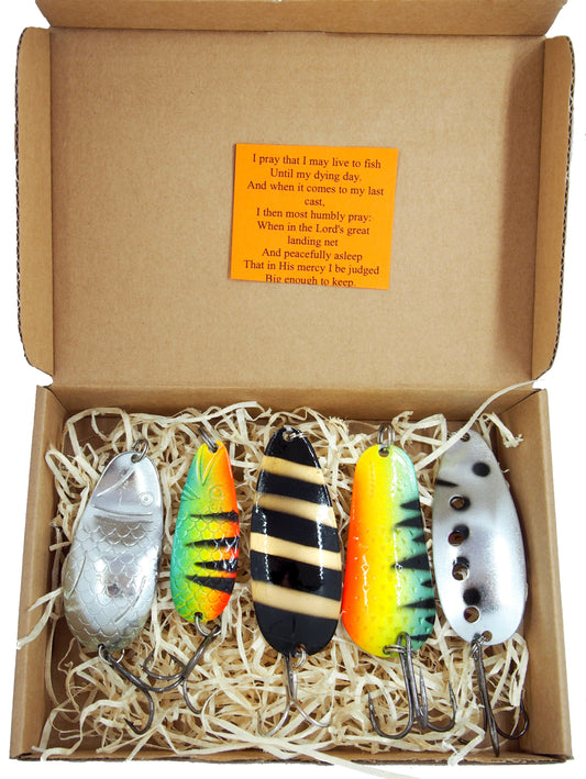 classic fishing spoons, pike spoons, bass lures, casting spoons made with precision, gift idea for fisherman