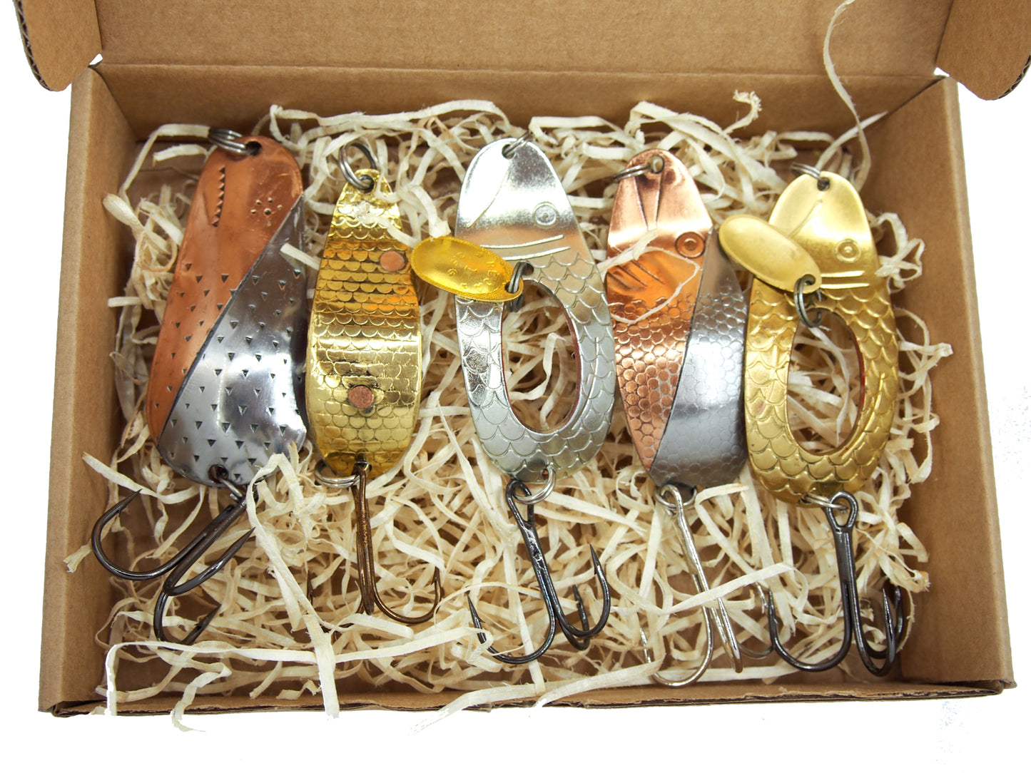 Classic Handmade Brass Fishing Lures,  lure with a spinner, custom made lures for salmon fishing, bass tackle , handmade copper lure