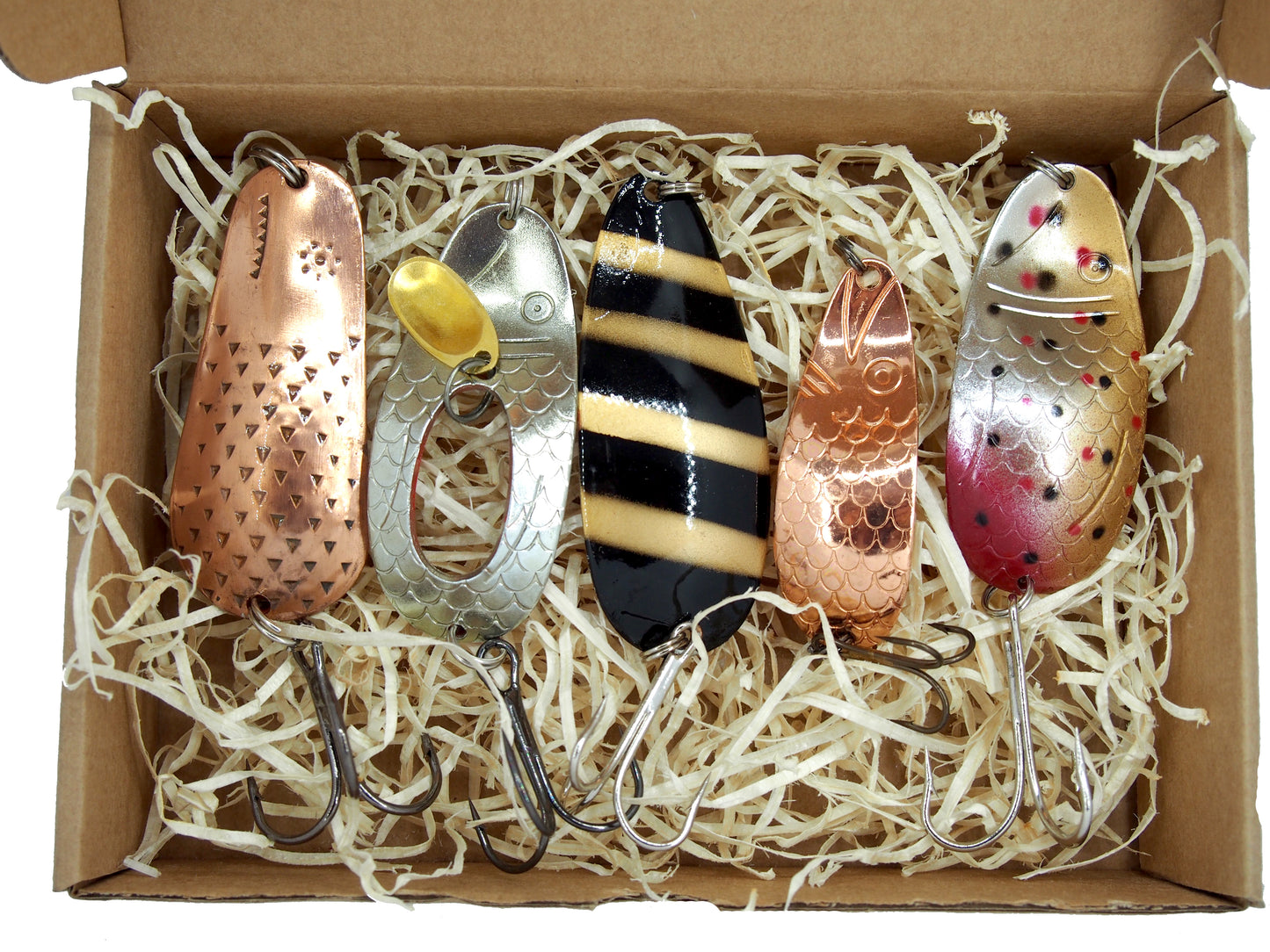 classic fishing spoon set,  pike fishing lure, casting spoons