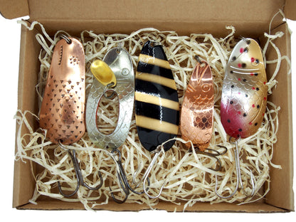 classic fishing spoon set,  pike fishing lure, casting spoons
