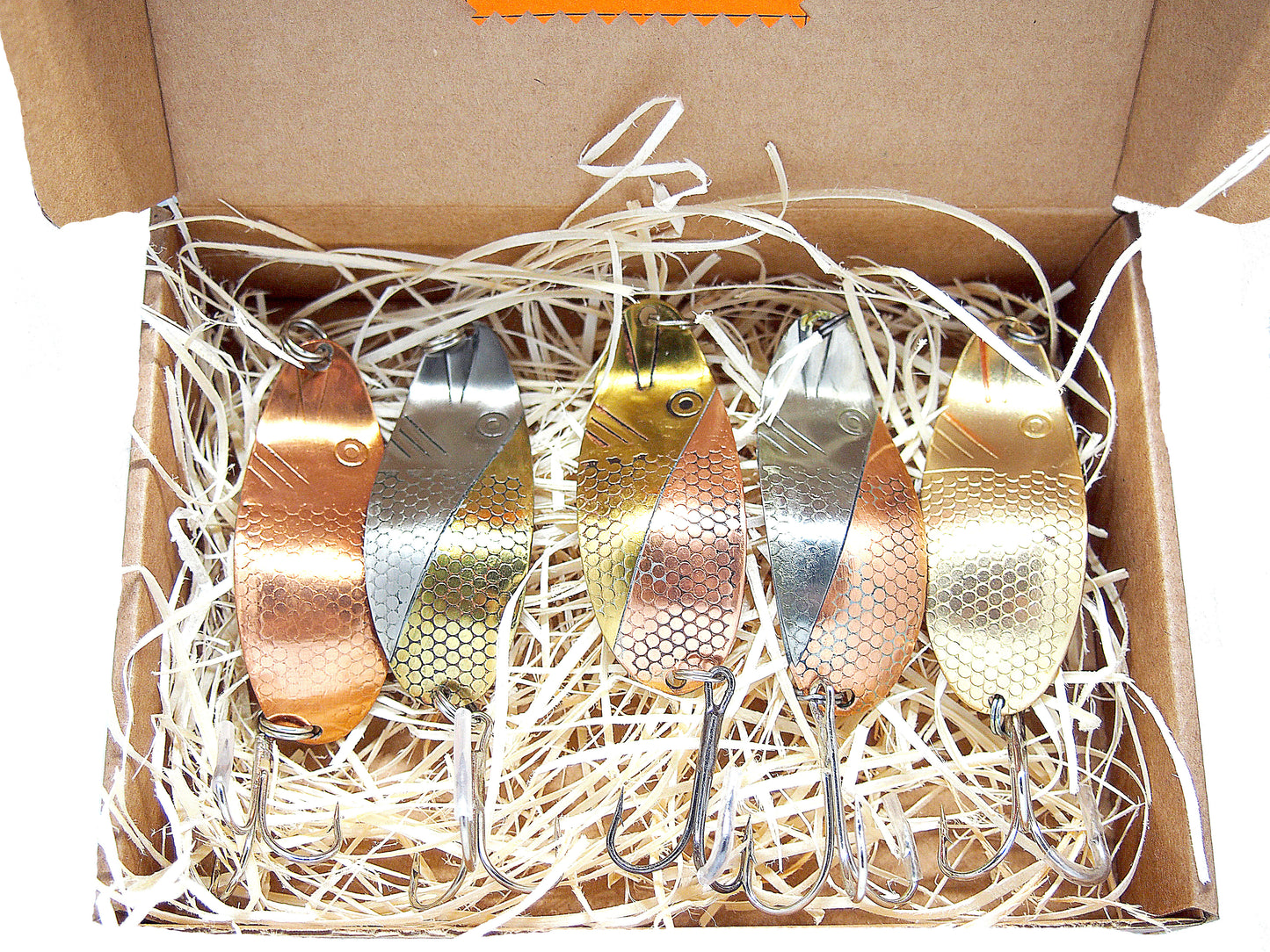 Handmade fishing spoons , SVENTOJI fishing spoons set 5 pcs, pike lures, fishing spoon for salmon