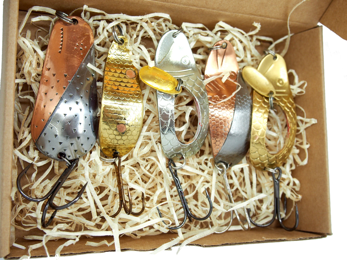 Classic Handmade Brass Fishing Lures,  lure with a spinner, custom made lures for salmon fishing, bass tackle , handmade copper lure