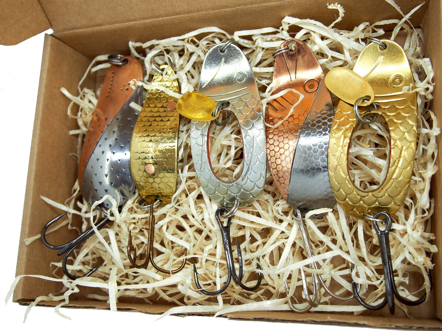 Classic Handmade Brass Fishing Lures,  lure with a spinner, custom made lures for salmon fishing, bass tackle , handmade copper lure