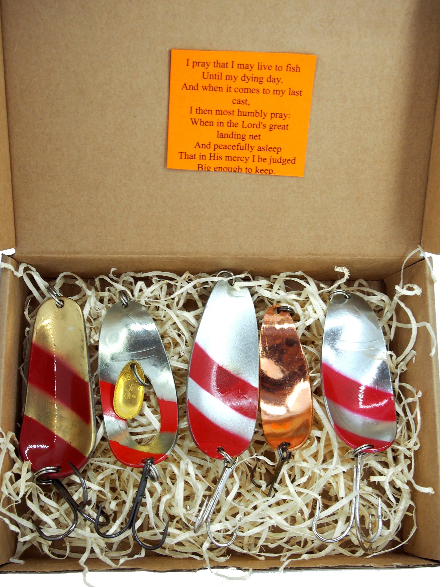 classic fishing spoon set,  pike fishing lure, casting spoons