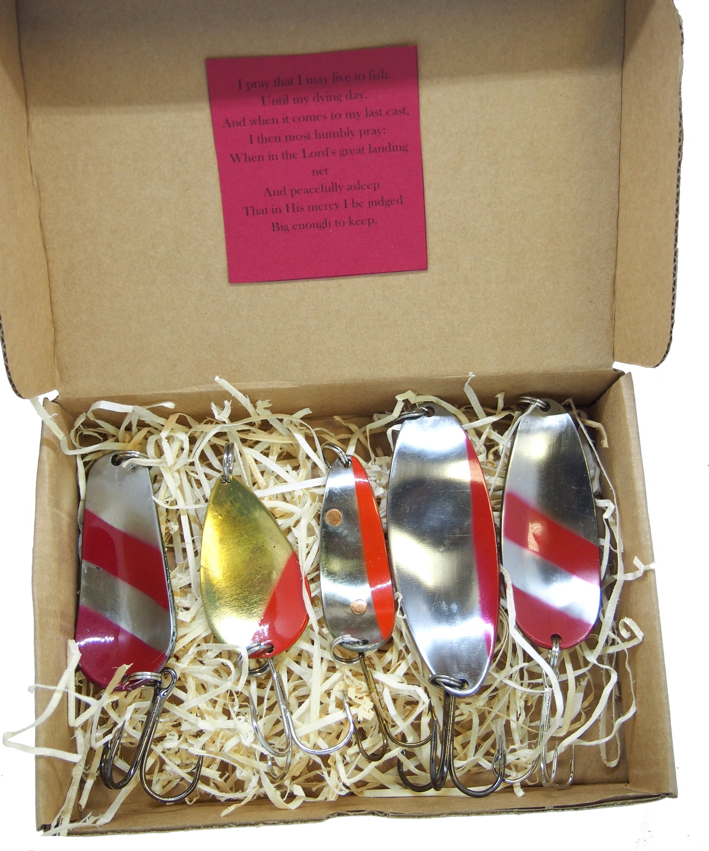 copper fishing spoons, handmade pike lures