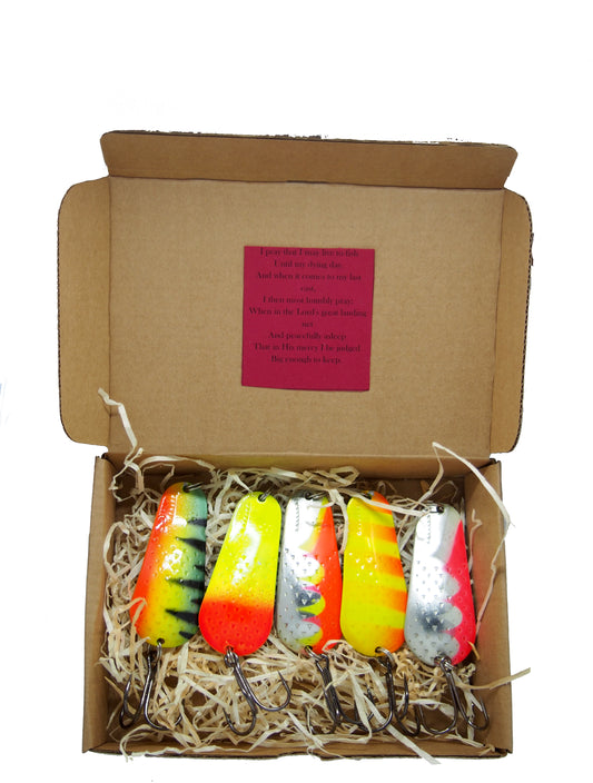 bright fishing spoons