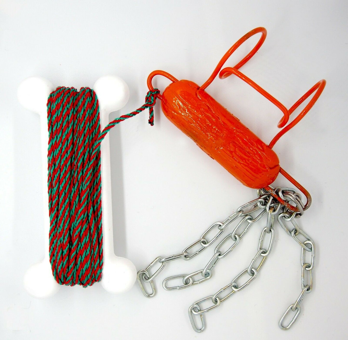 lure retriever with chains and rope