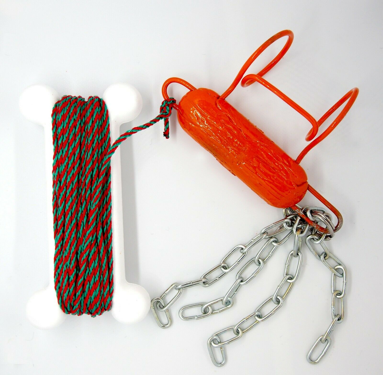 lure retriever with chains and rope