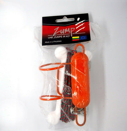 lure retriever with tags in pack