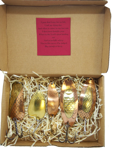 pike lures made from copper and brass